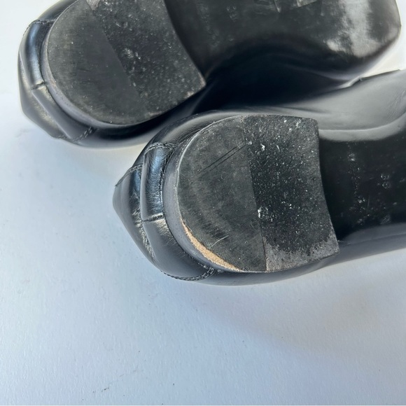 Louis Vuitton Upper Case Flat Black Smoth Leather Loafers Sz 38 - Picture 10 of 11
